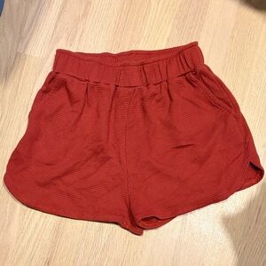 Women's Knit Red Pajama Set